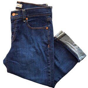 Levi's 515 Capris Rolled Cuff Denim Dark Wash Size 8